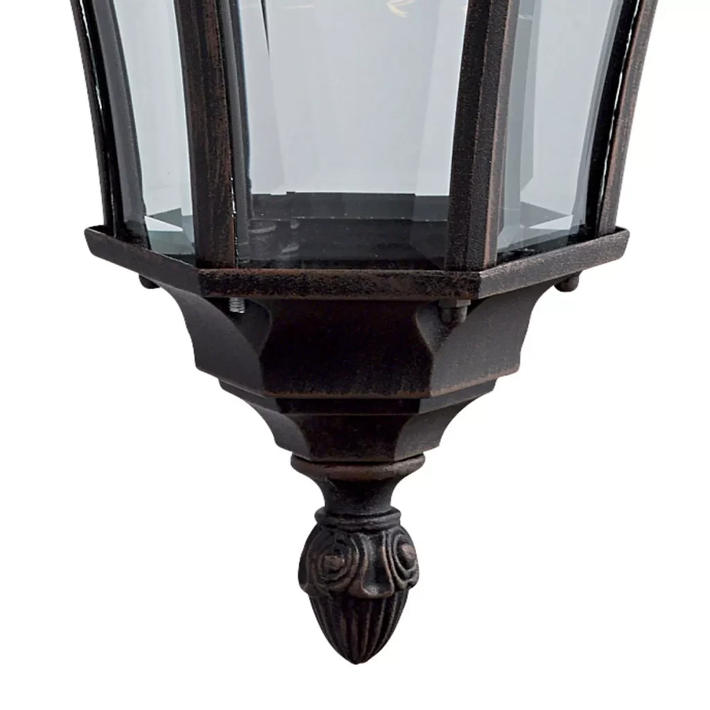 Capri Up/Down Light -Aluminium Rustic Glass ,IP44 - Image 5