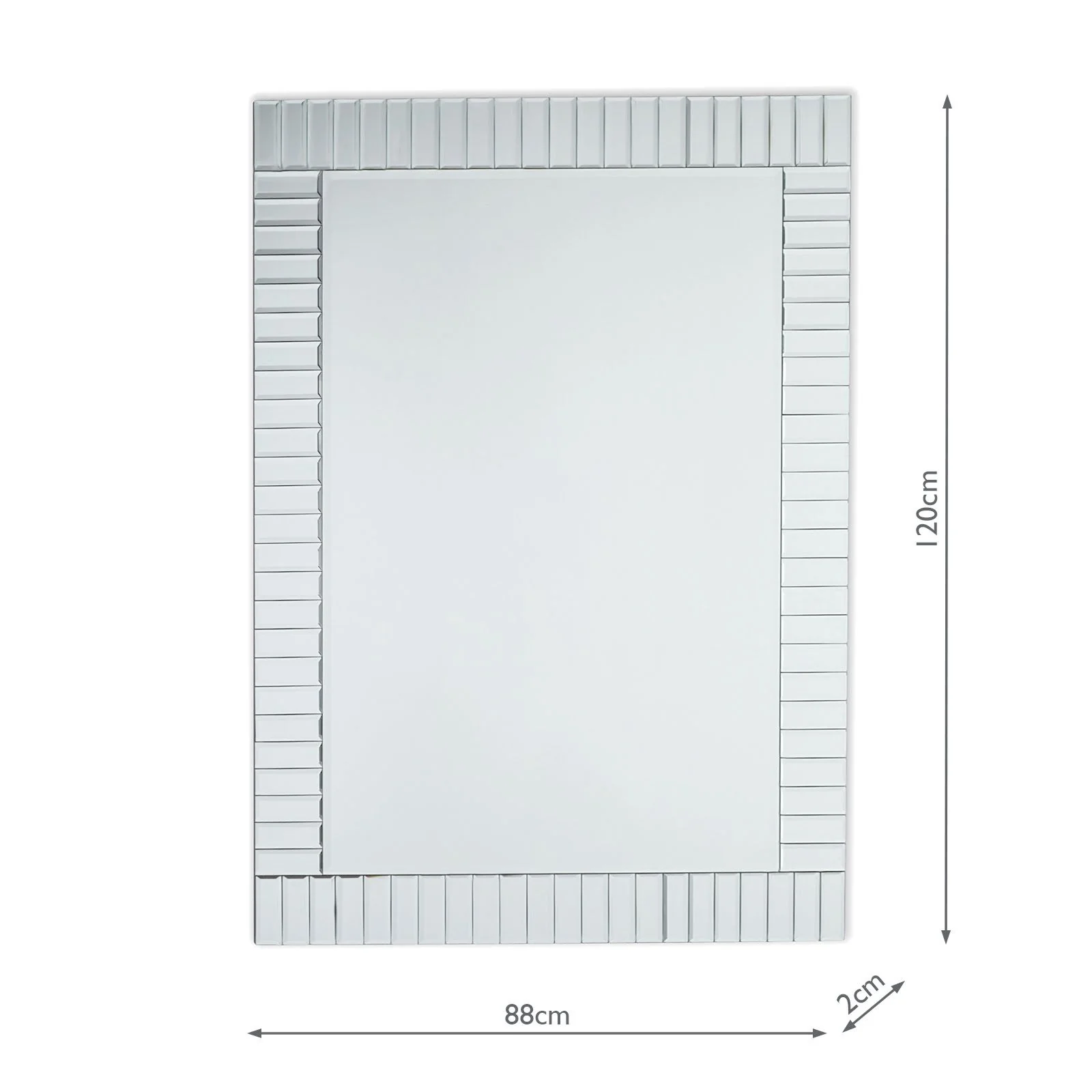 Capri Rectangle Bevelled Mirror - Small and Medium - Image 4