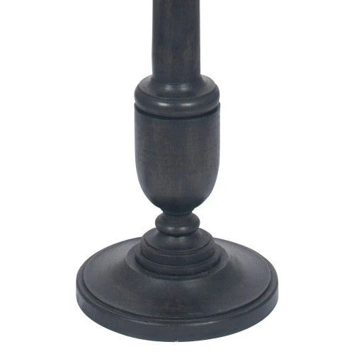 Captiva Antique Black Mango Wood Floor Lamp Base - Image 2