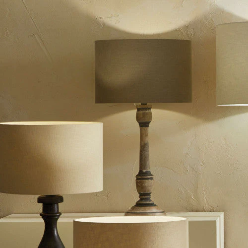 Captiva Black/White Wash Wood Table Lamp  - Base Only - Image 2