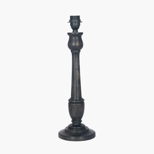 Captiva Black/White Wash Wood Table Lamp  - Base Only - Image 4
