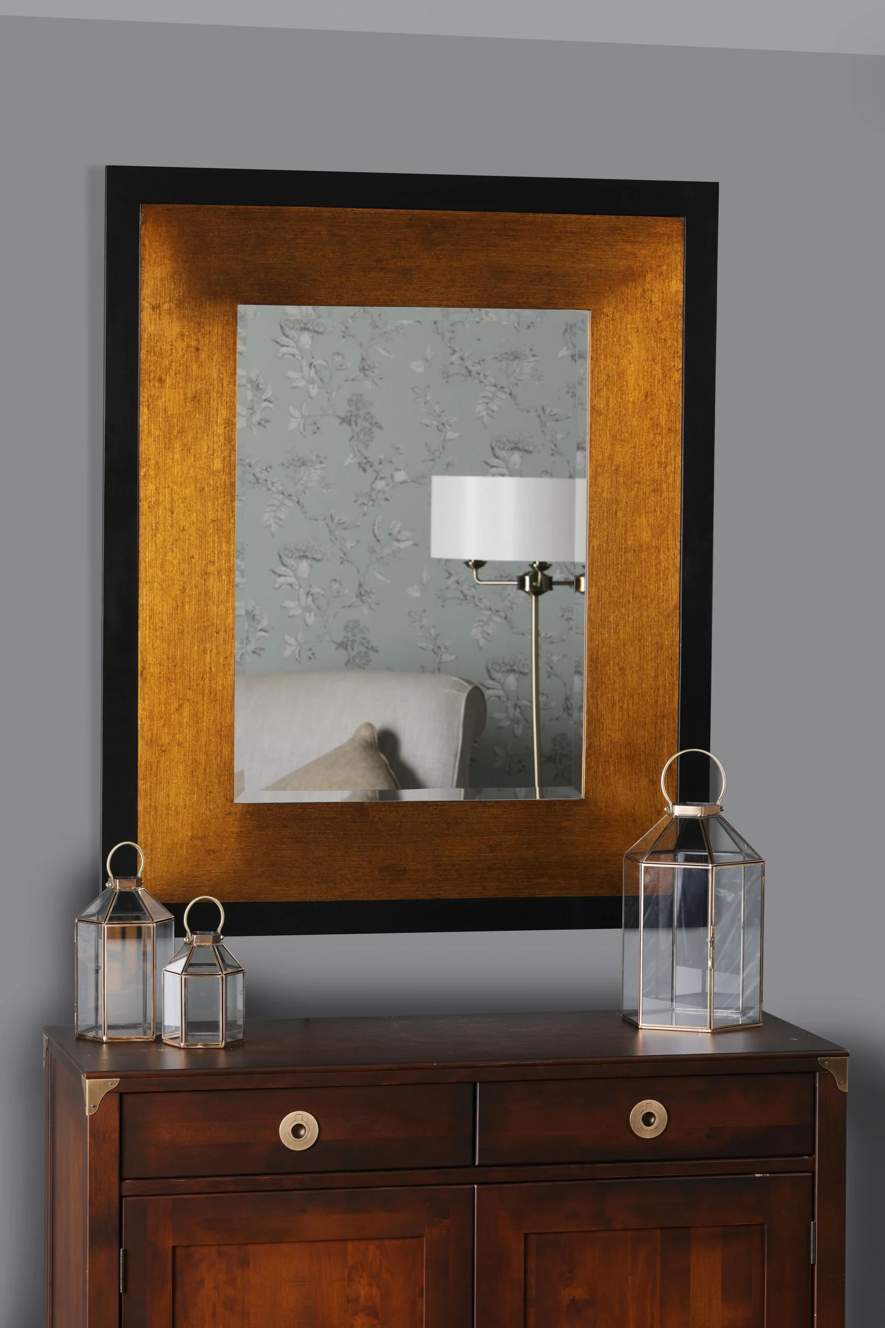 Cara Mirror Mottled Bronze - Small and Large - Image 2