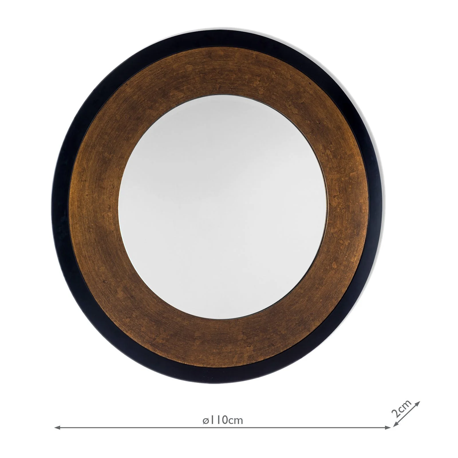 Cara Round Mirror Mottled Bronze -  Small and Large - Image 4