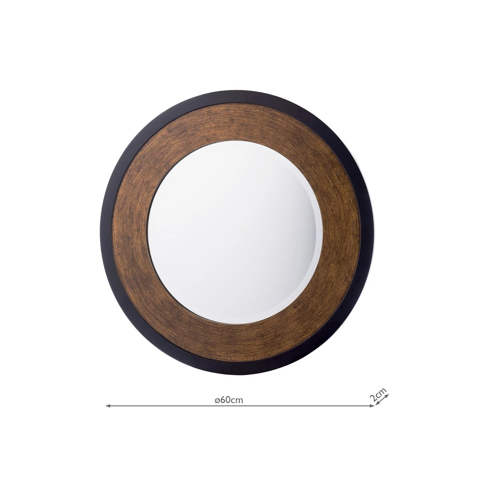 Cara Round Mirror Mottled Bronze -  Small and Large - Image 6