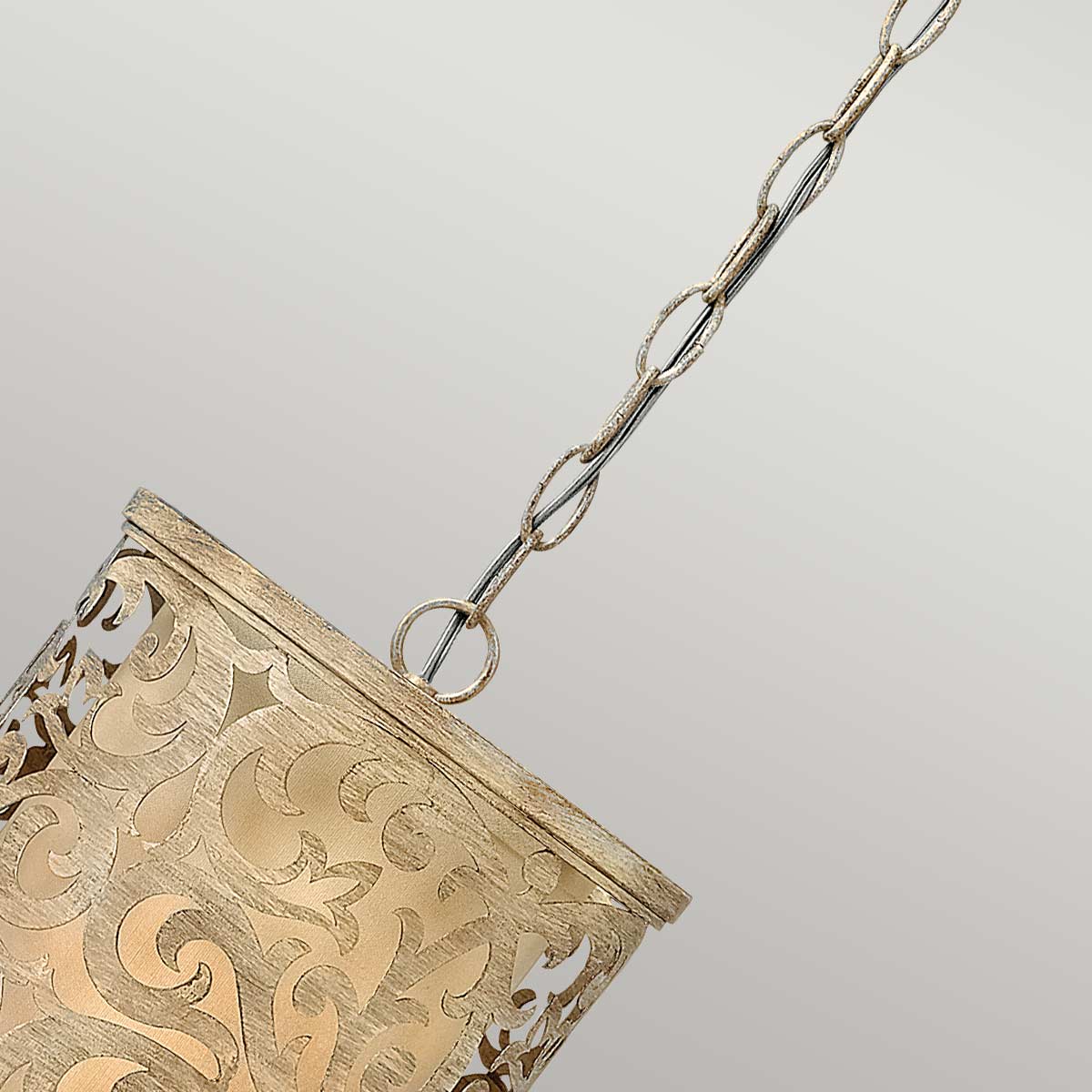 Carabel 1 Light Mini Pendant - Brushed Champagne - Image 3