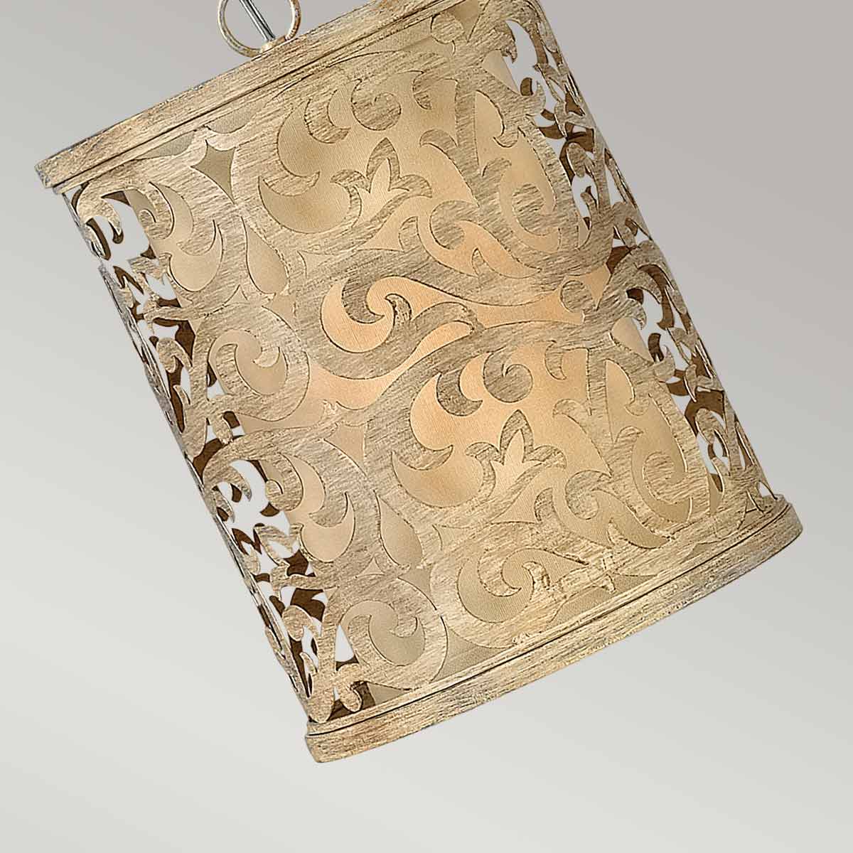 Carabel 1 Light Mini Pendant - Brushed Champagne - Image 4