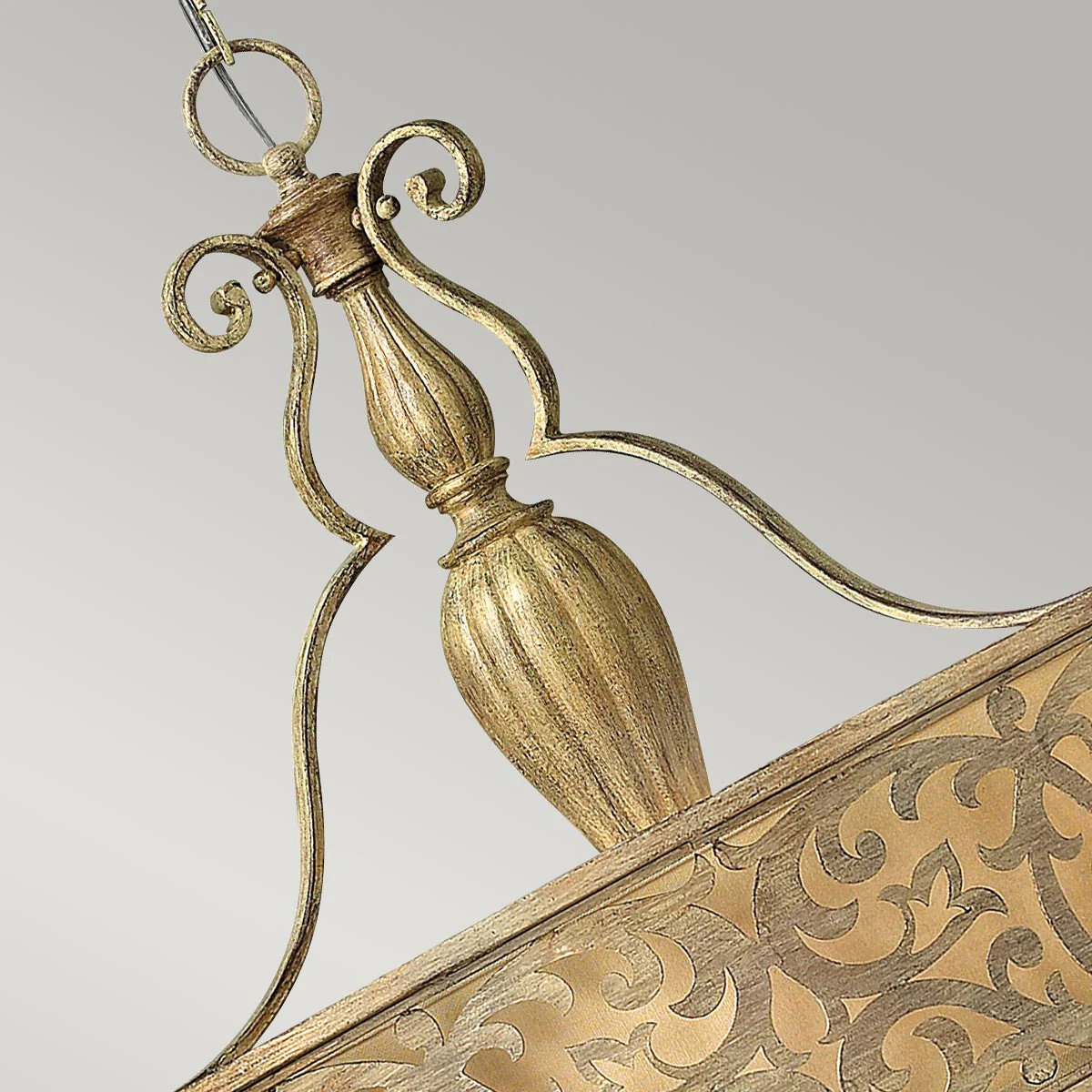 Carabel 3 Light Pendant Chandelier - Brushed Champagne - Image 3