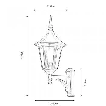 Cardinal Outdoor Wall Light - Up / Down - Image 2