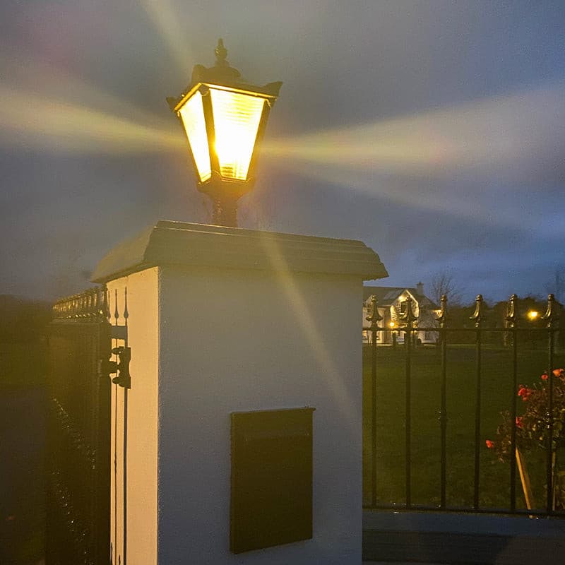 Cardross 1Lt Flat Pier Lamp - Cast Iron - Image 9