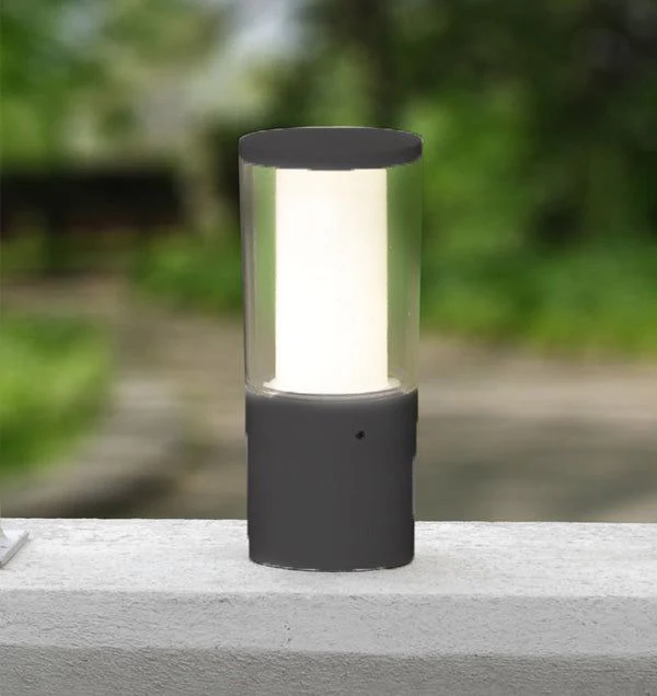 Carlo 250/400/800 mm Black/Grey Clear LED 3.5W Bollard Post Light - Image 9