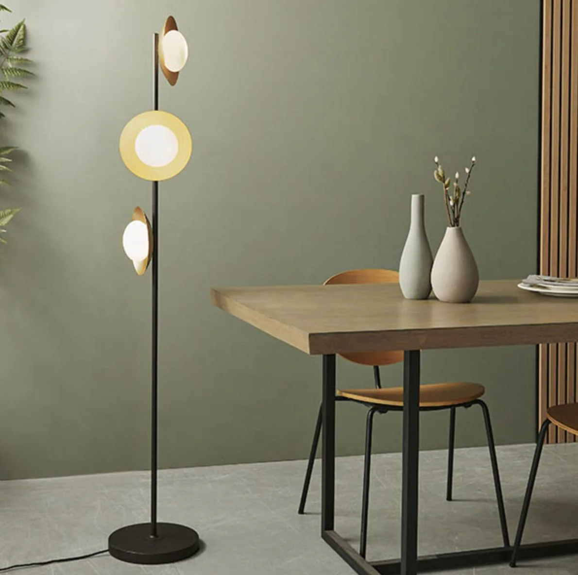Athena 3Lt Floor Lamp - Gold - Image 2