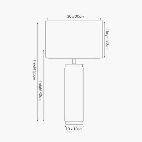 Carrara Marble Effect Ceramic Table Lamp - Small/Large - Image 5