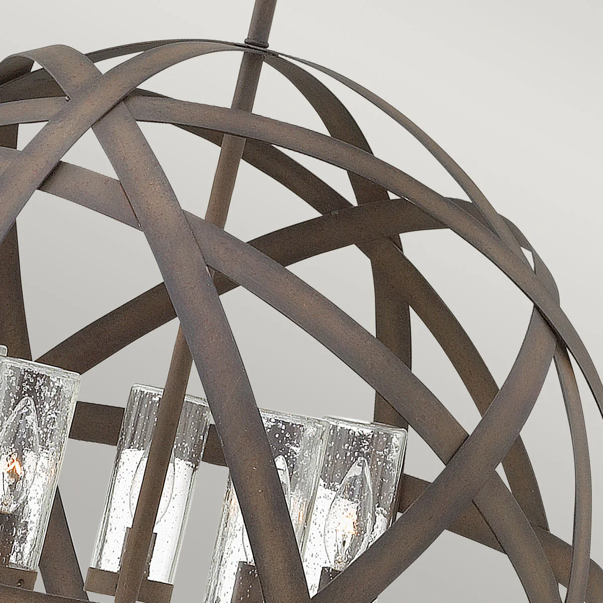 Carson 1/3/5Lt Outdoor Chandelier – Vintage Iron Finish - Image 11