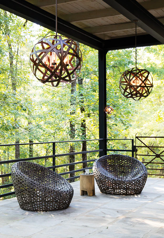 Carson 1/3/5Lt Outdoor Chandelier – Vintage Iron Finish - Image 12