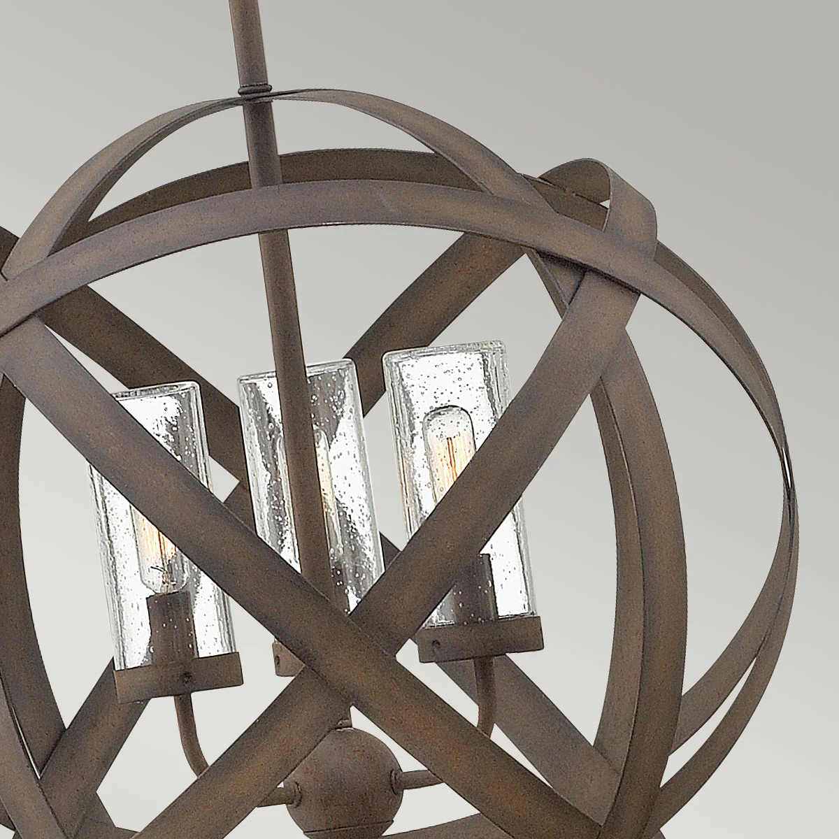 Carson 1/3/5Lt Outdoor Chandelier – Vintage Iron Finish - Image 6