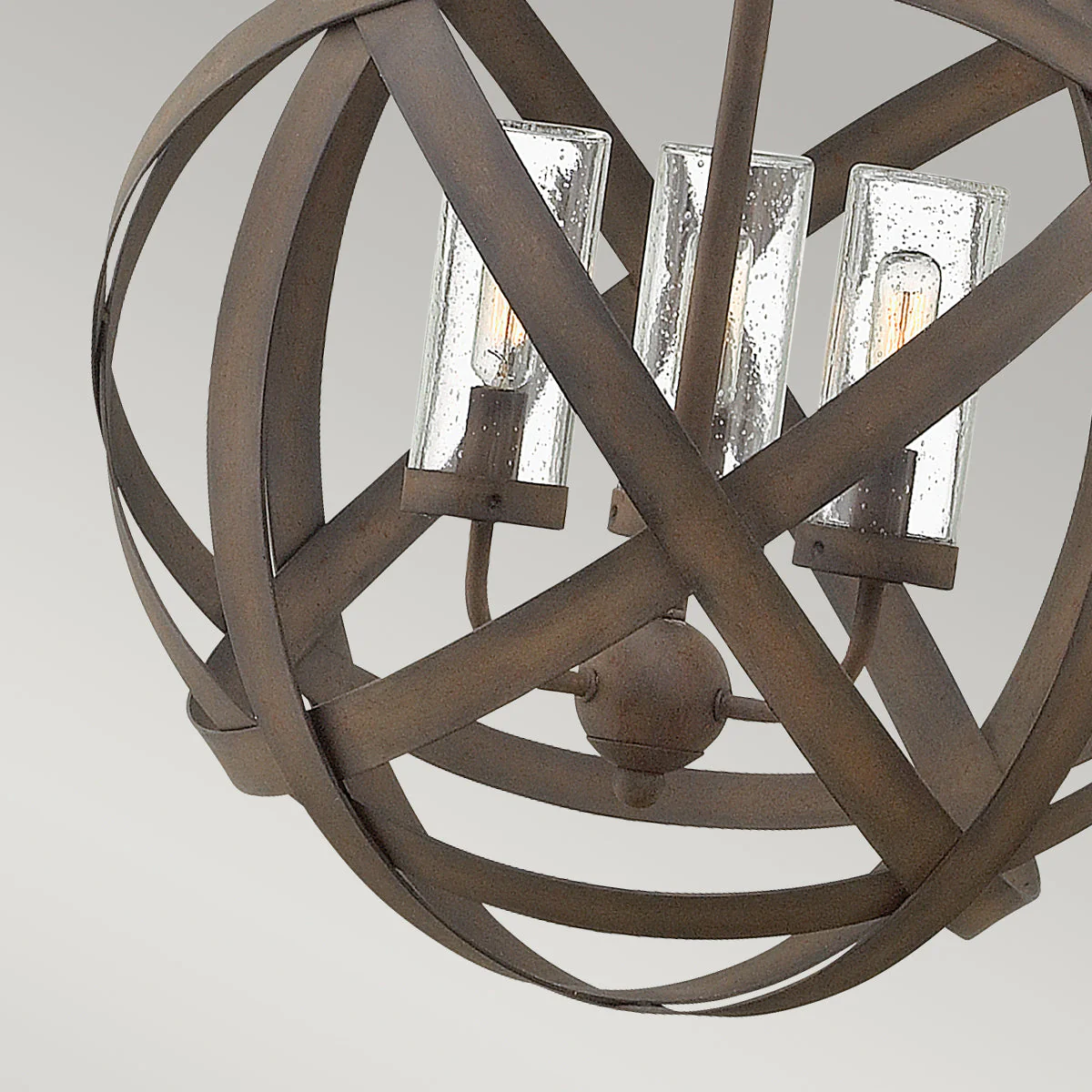 Carson 1/3/5Lt Outdoor Chandelier – Vintage Iron Finish - Image 7