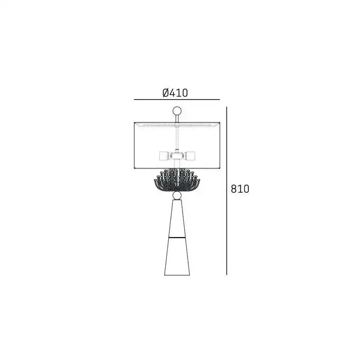 Cartagena Table Lamp- Gold Finish - Image 3