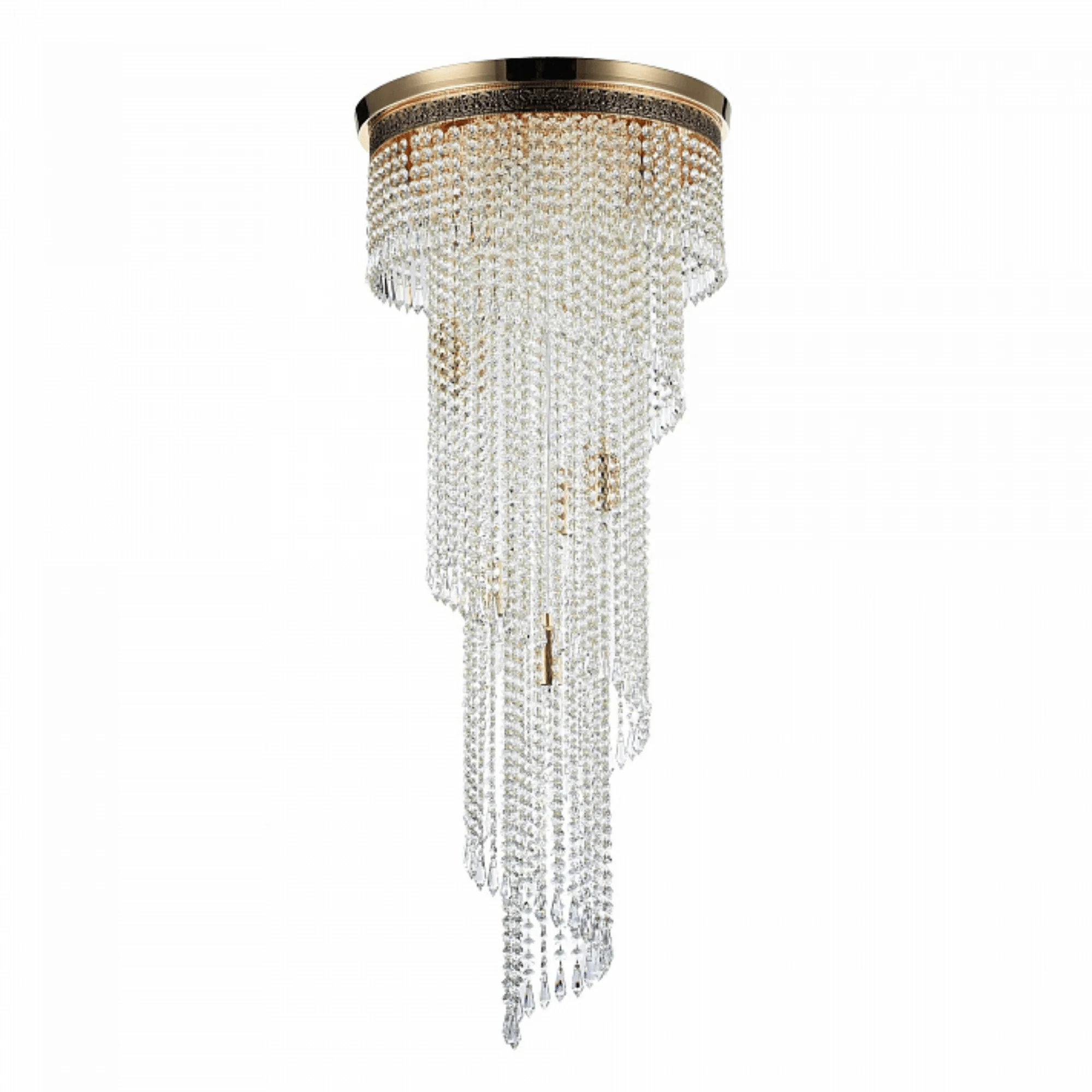 Cascade 7/12Lt Crystal Flush Ceiling Light - Image 2