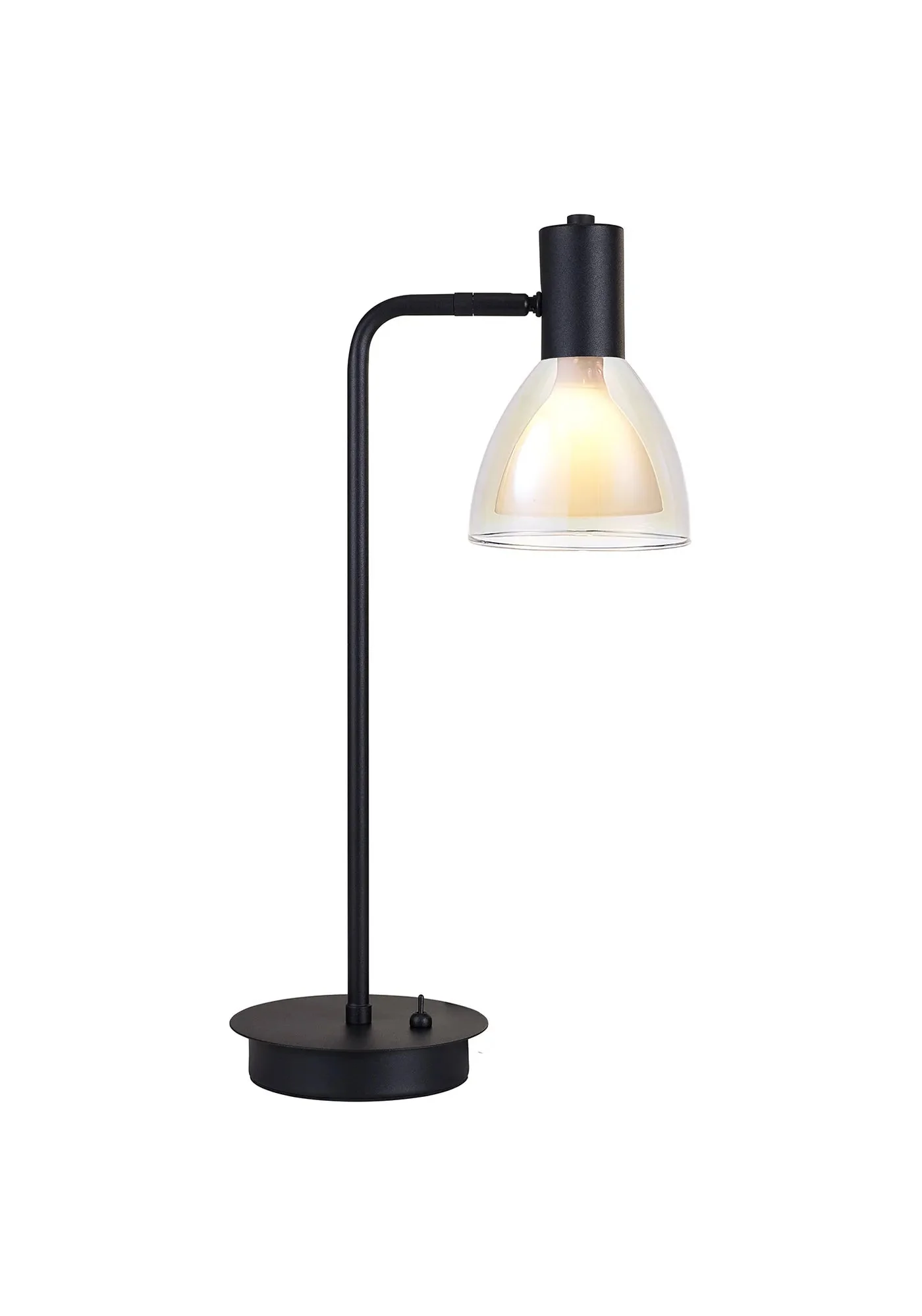 Cassis 1Lt Reader Table Lamp - Gold/Chrome/Black - Image 4