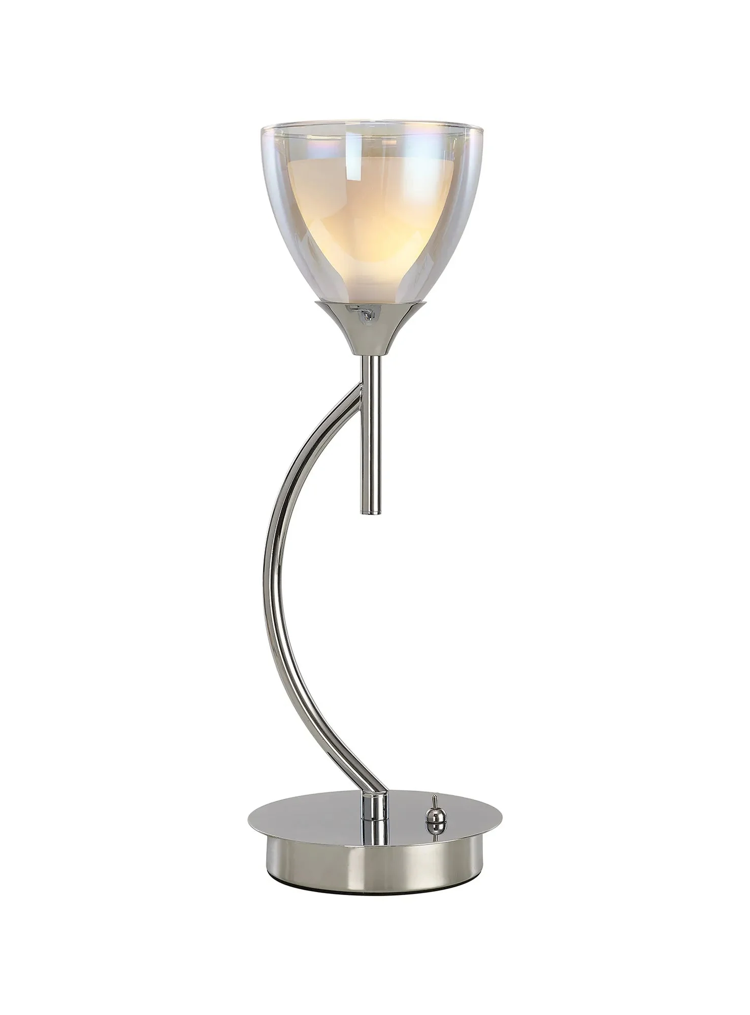 Cassis 1Lt Vertical Table Lamp - Gold/Chrome/Black - Image 3