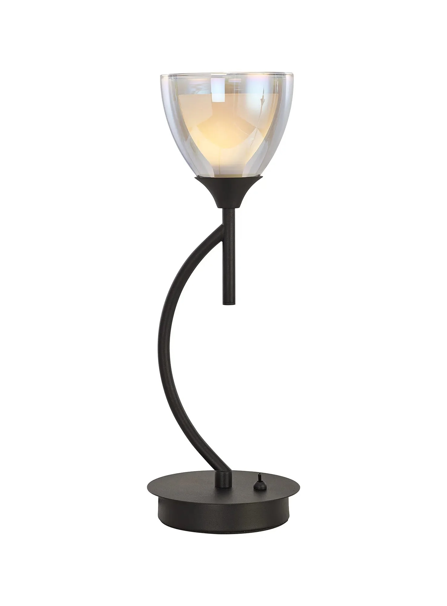 Cassis 1Lt Vertical Table Lamp - Gold/Chrome/Black - Image 4