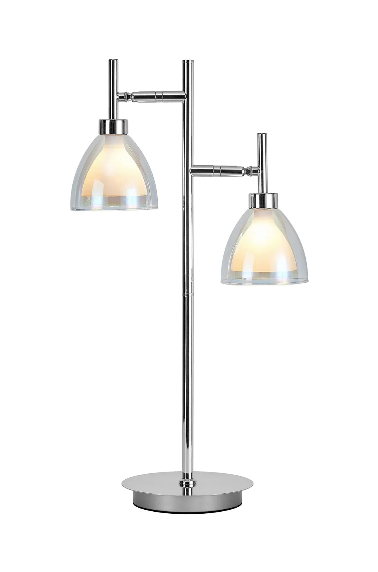 Cassis 2Lt Reader Table Lamp - Gold/Chrome/Black - Image 3