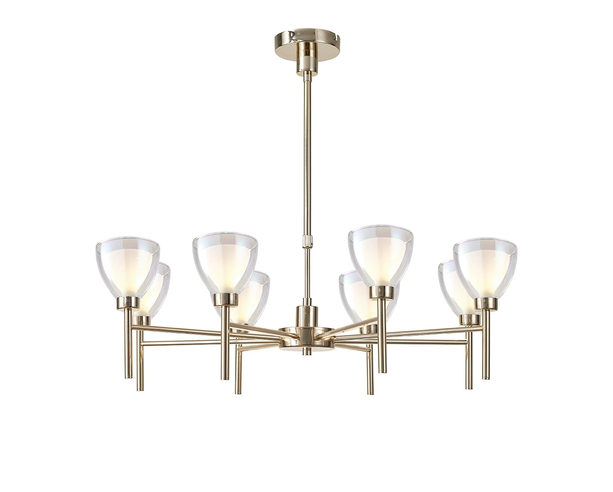 Cassis 8Lt Telescopic/Semi Flush Multi-Arm Pendant - Various Styles - Image 2