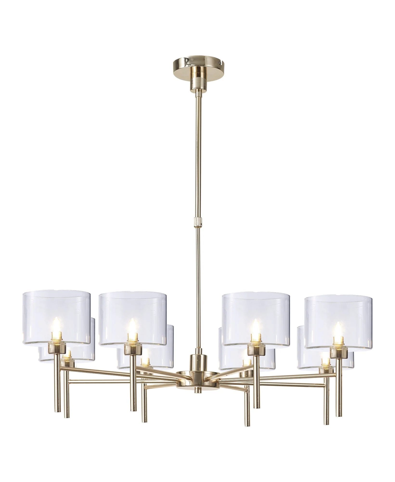 Cassis 8Lt Telescopic/Semi Flush Multi-Arm Pendant - Various Styles - Image 5