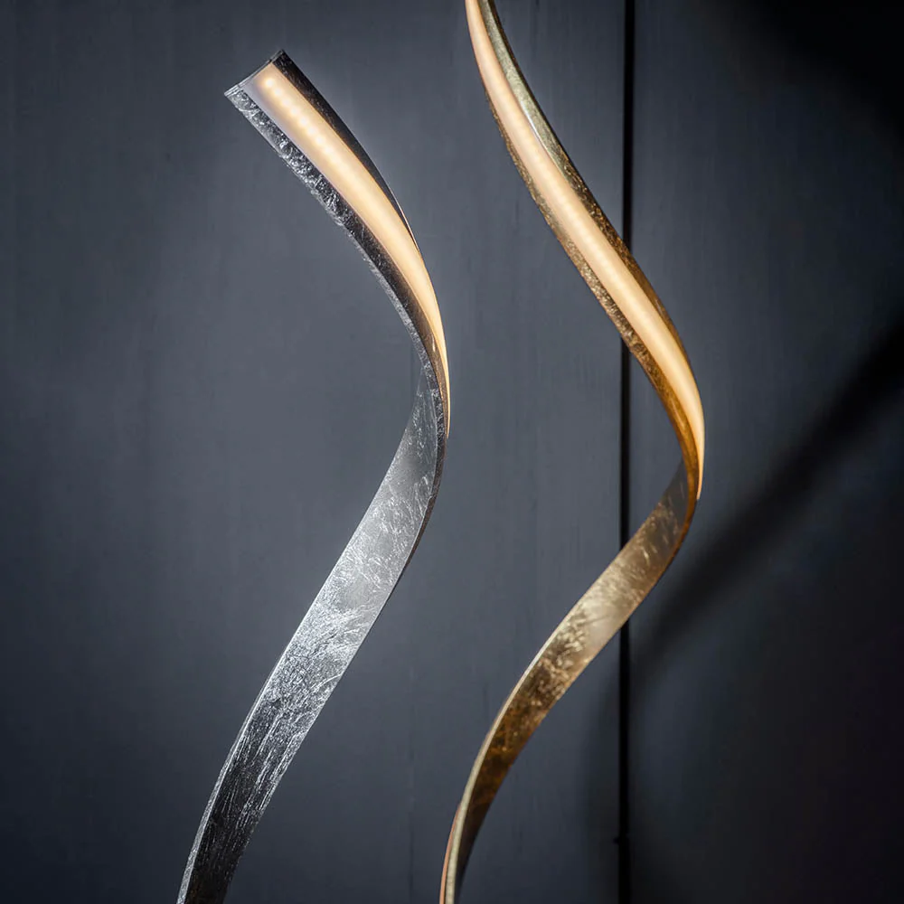 Castor Floor Lamp - Chrome/Gold/Silver Finish Integrated LED - Image 24