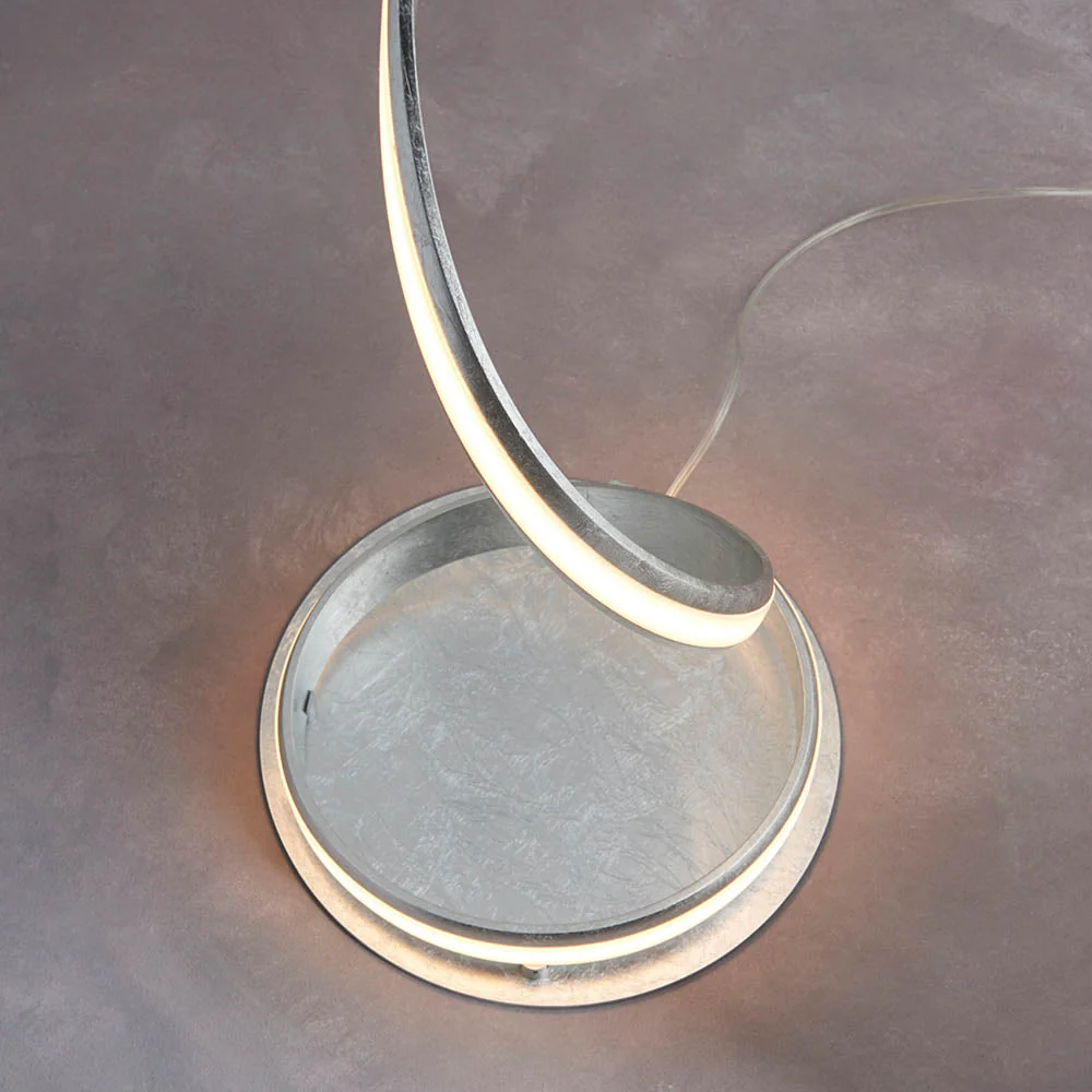 Castor Floor Lamp - Chrome/Gold/Silver Finish Integrated LED - Image 26