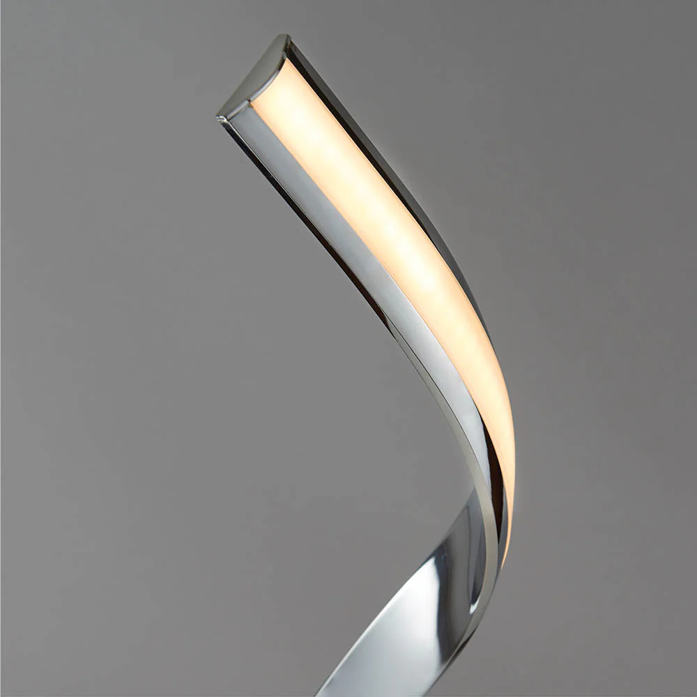 Castor Floor Lamp - Chrome/Gold/Silver Finish Integrated LED - Image 4