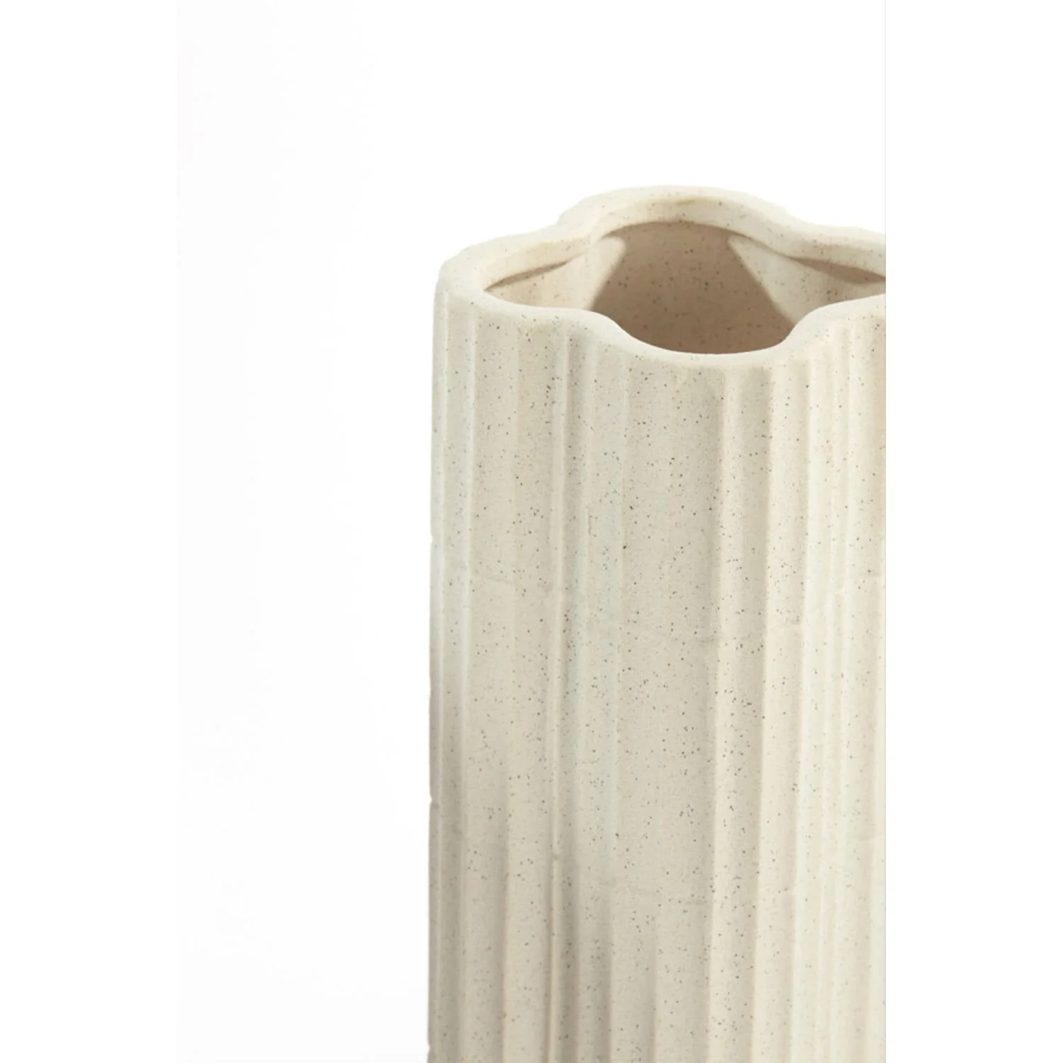 Castor Vase Ceramics Ecru - Image 3
