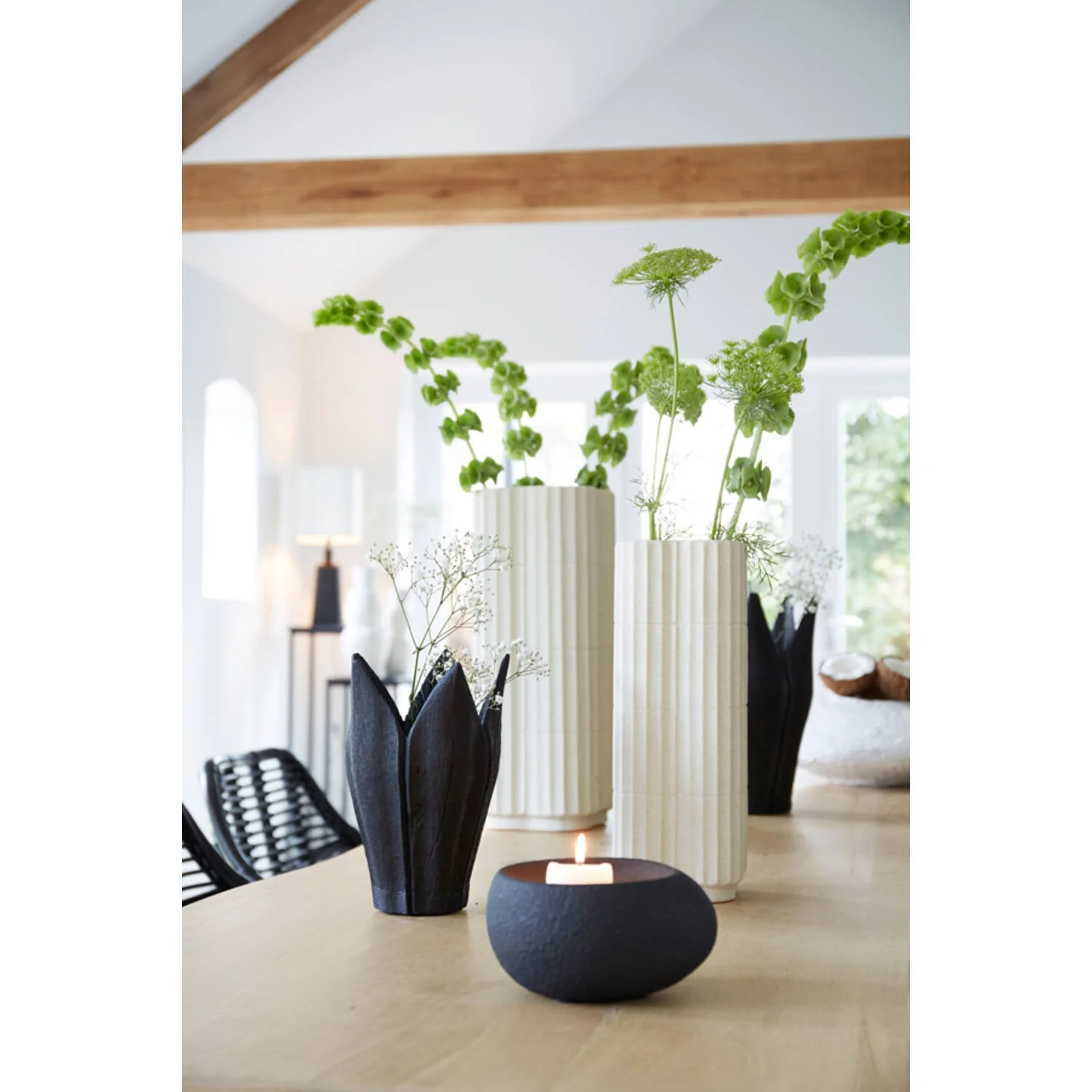 Castor Vase Ceramics Ecru - Image 4