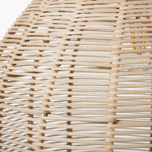 Caswell LED Natural Rattan Cloche Pendant- Various Sizes & Finishes - Image 17