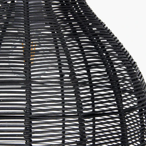 Caswell LED Natural Rattan Cloche Pendant- Various Sizes & Finishes - Image 6
