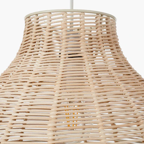 Caswell Natural Rattan Dome Pendant - Image 17