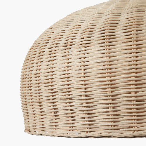 Caswell Natural Rattan Dome Pendant - Image 2
