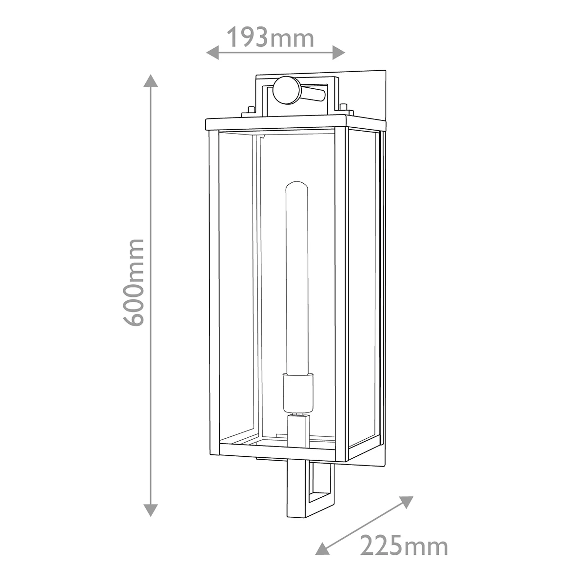 Catalina 1 lt Wall Lantern IP44 E27 - Image 12