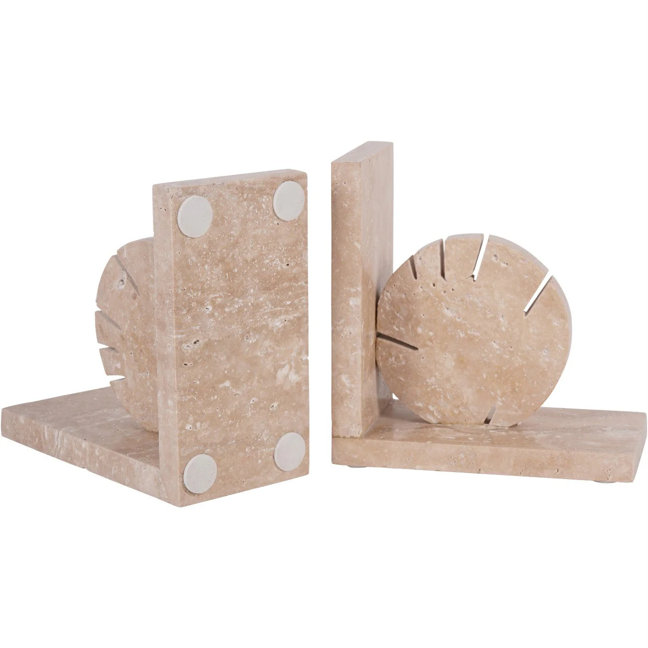 Catania Travertine Bookends - Image 2