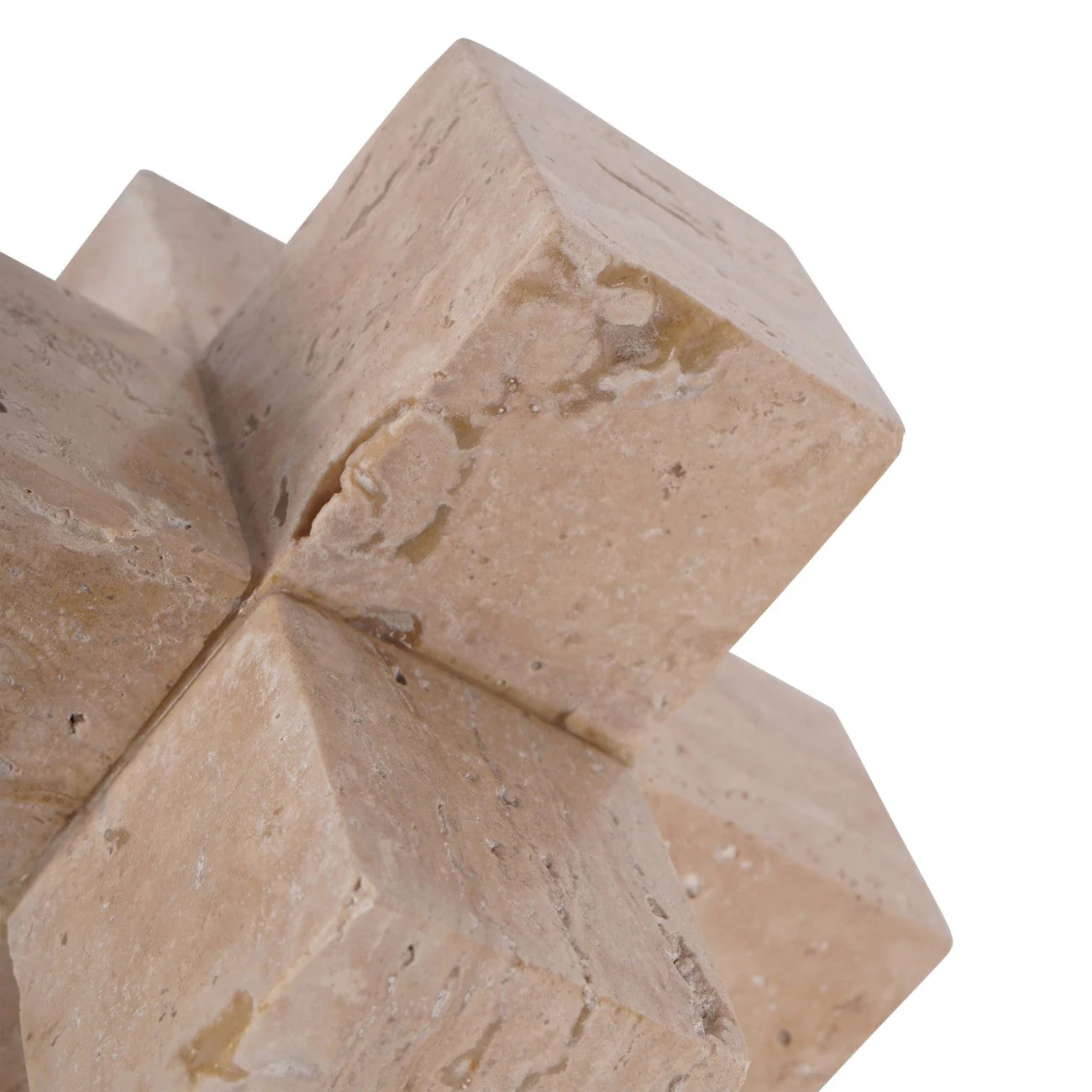 Catania Travertine Cross Sculpture - Image 4