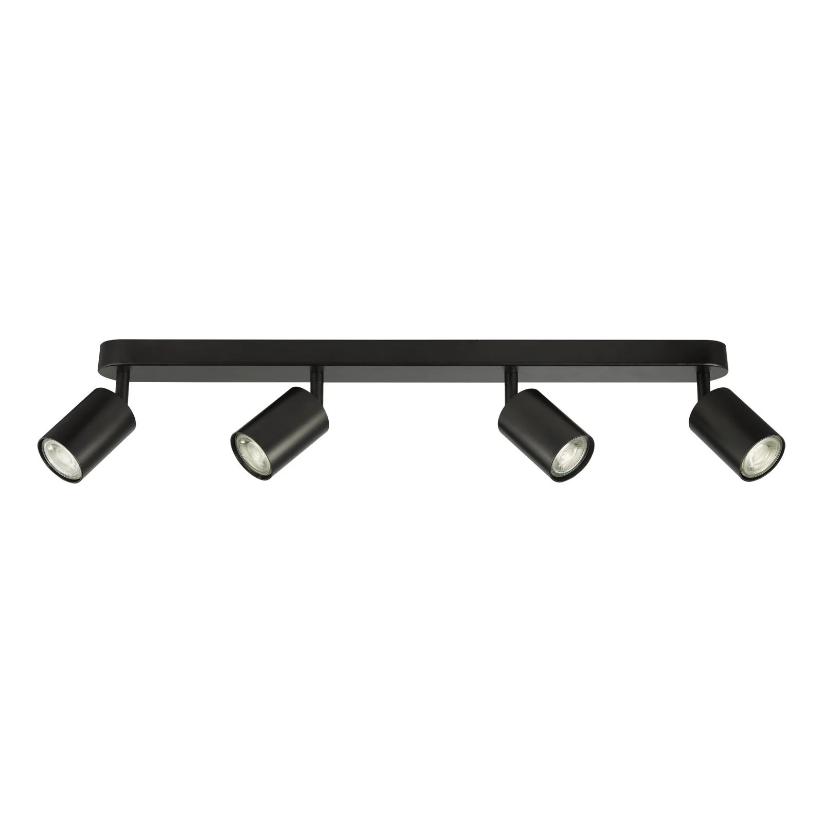 Cawley 4 Light Plate Spotlight - Matt Black Finish - Image 2
