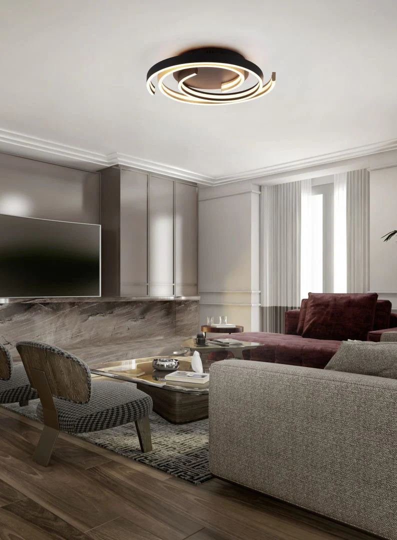 Caya LED Light - Brass Matte/Brushed Aluminium Finish - Image 3