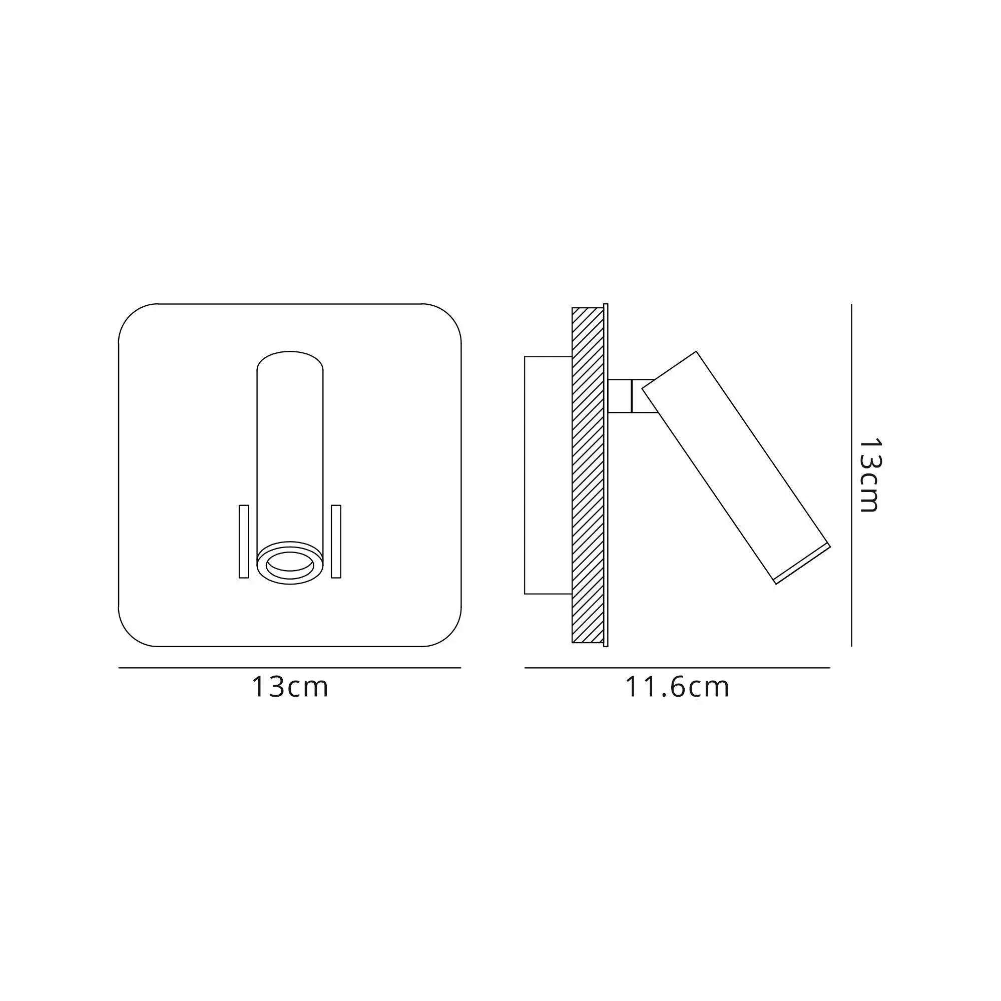 Cayman 1Lt Reading Light - Various Finish - Image 4