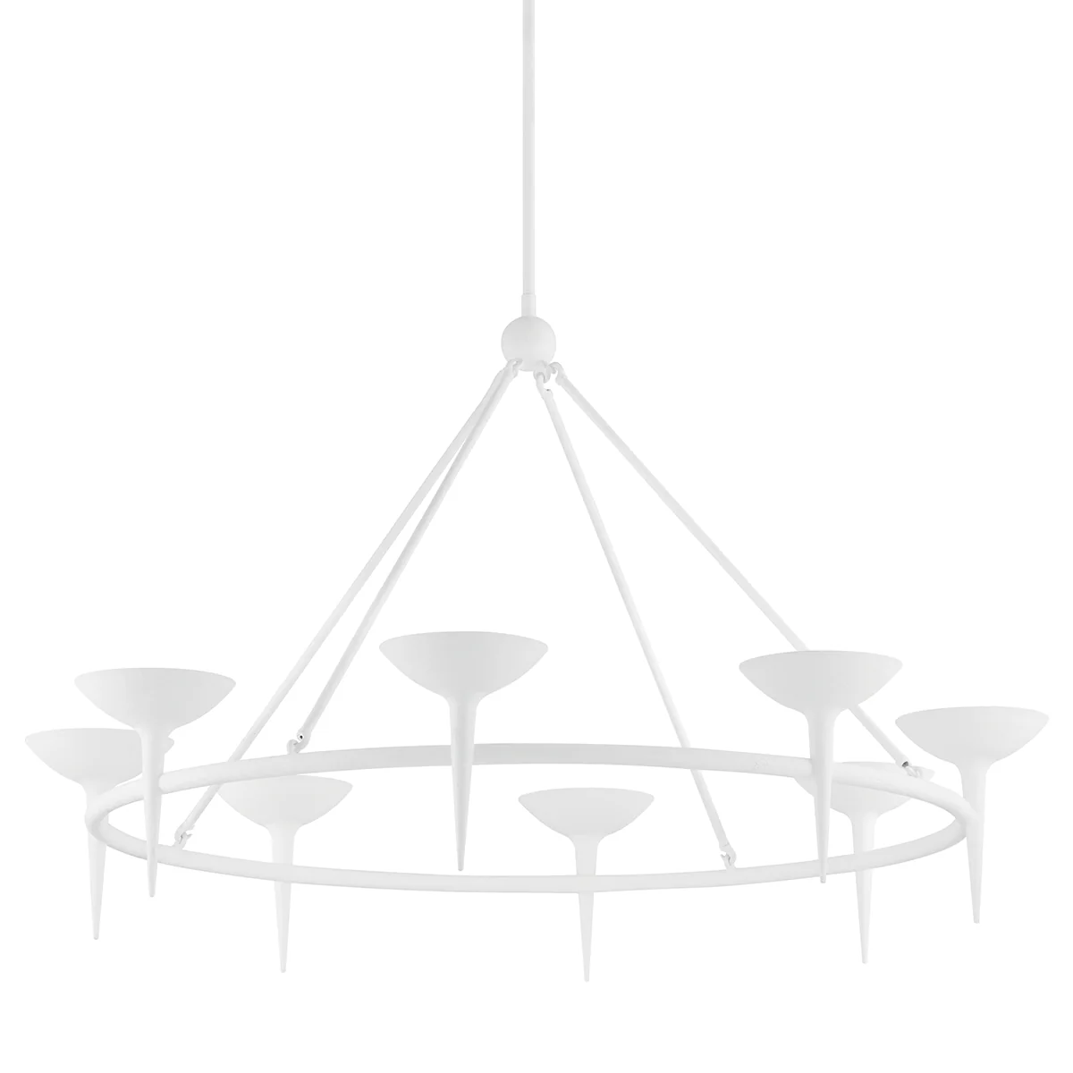 Cecilia 6/8Lt Chandelier - White - Image 2