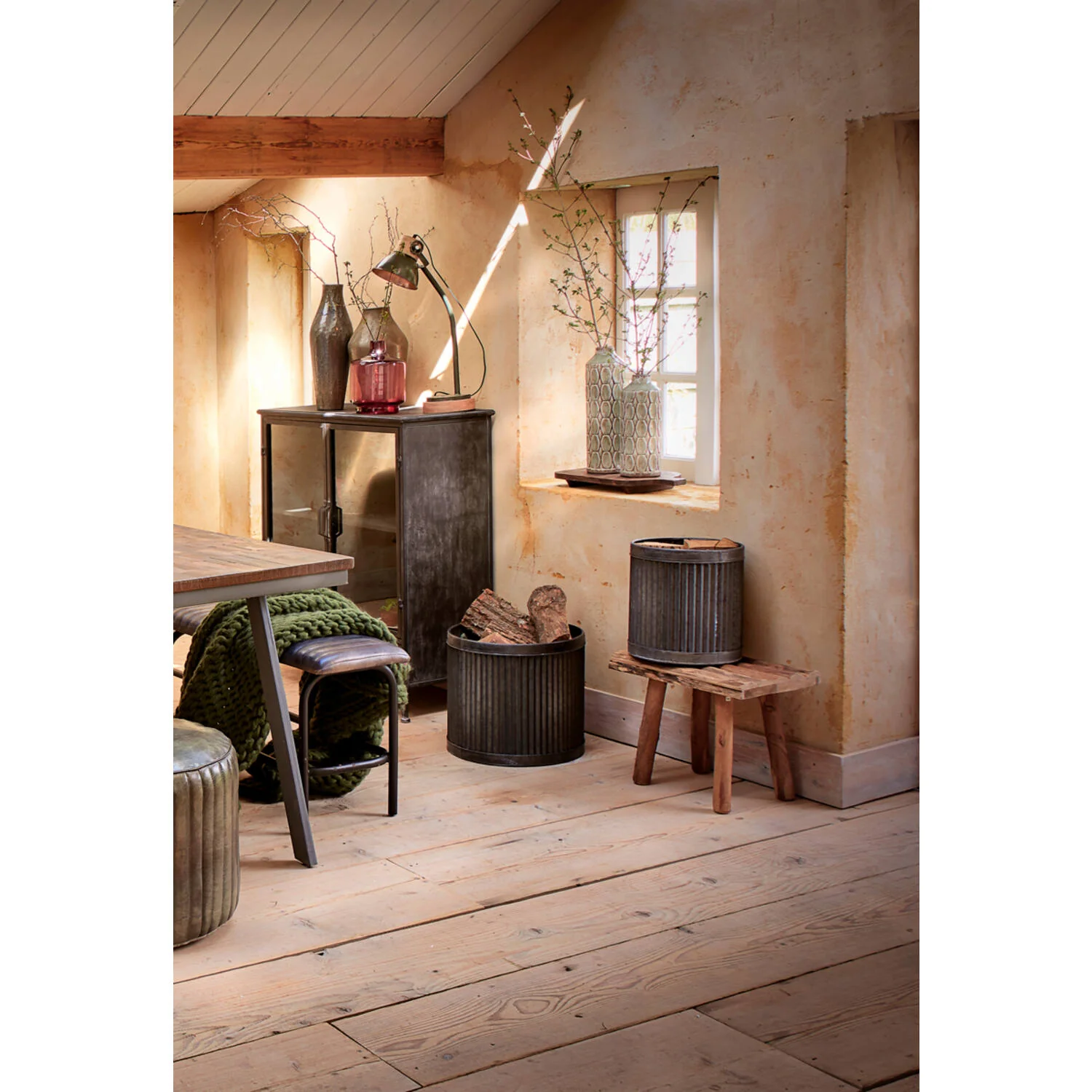 Cedro Brown Stool - 50x31x37 cm - Image 4