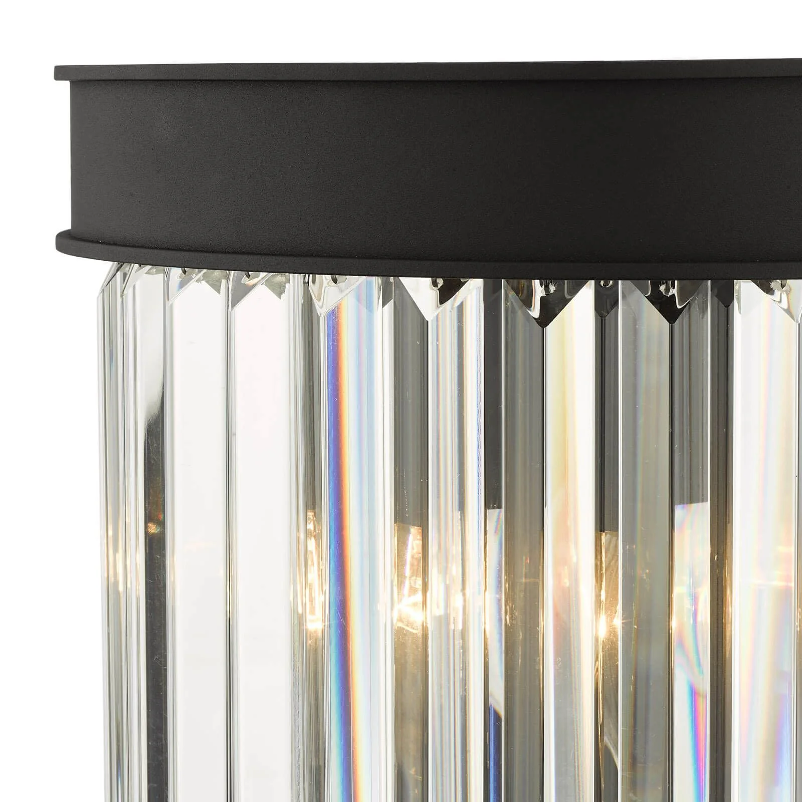 Celeus 2Lt Wall Light - Matt Anthracite & Crystal Finish, IP20 - Image 2