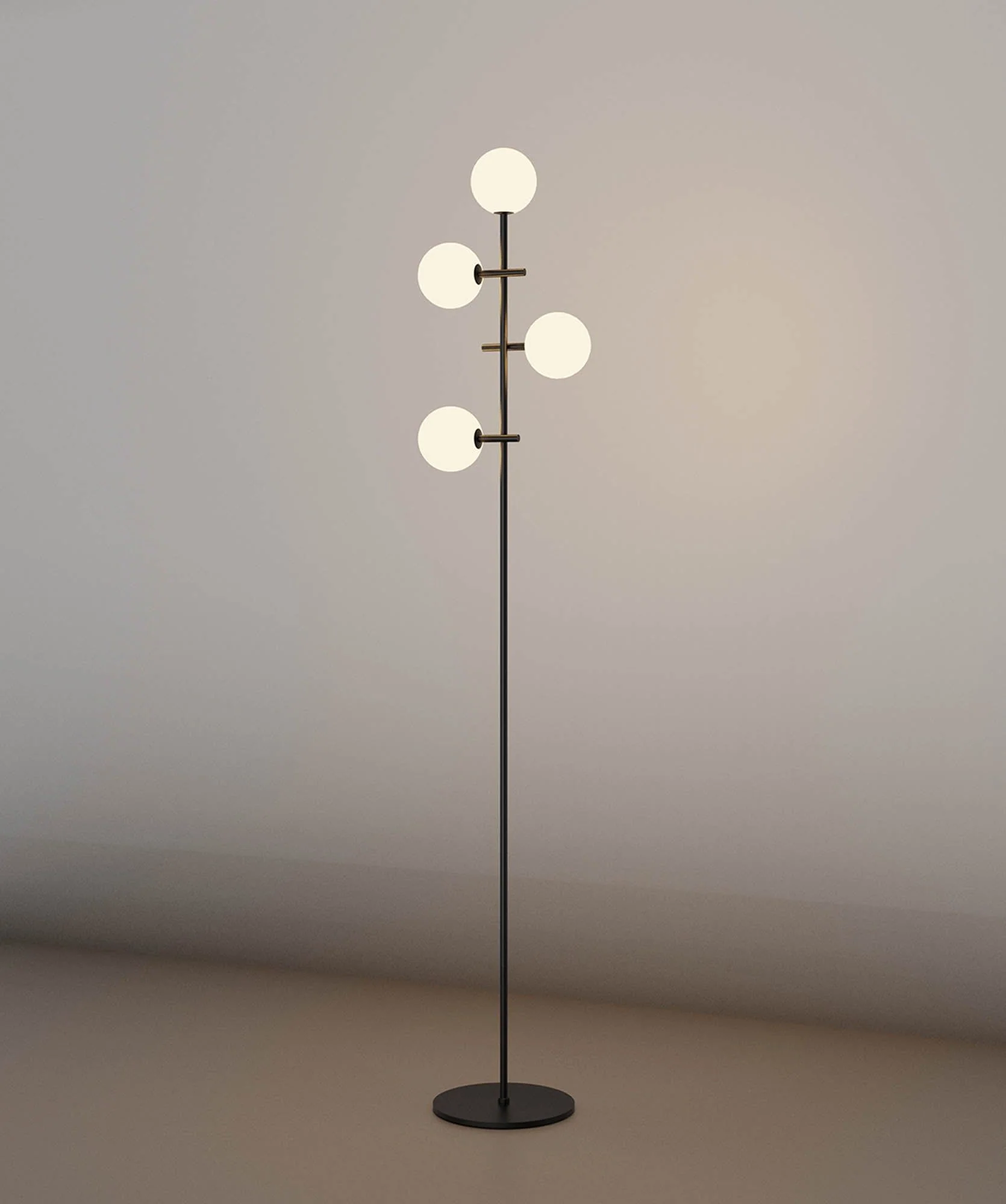Cellar Floor Lamp 4 Light Black - Image 3