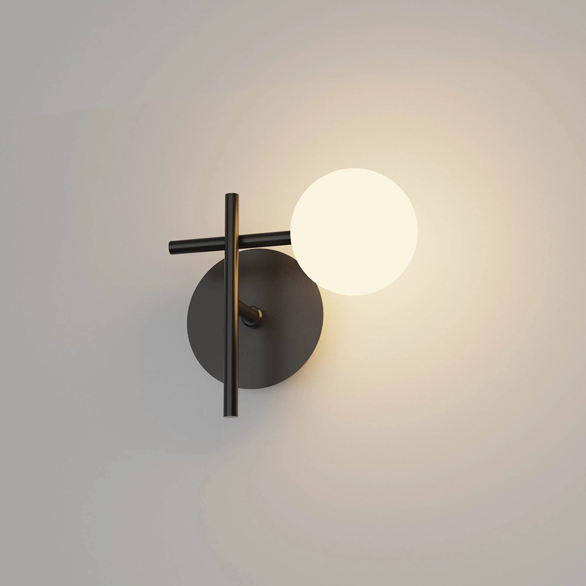 Cellar Right Wall Lamp 1 Light, Replaceable 5W LEDs, 3000K, Black - Image 2