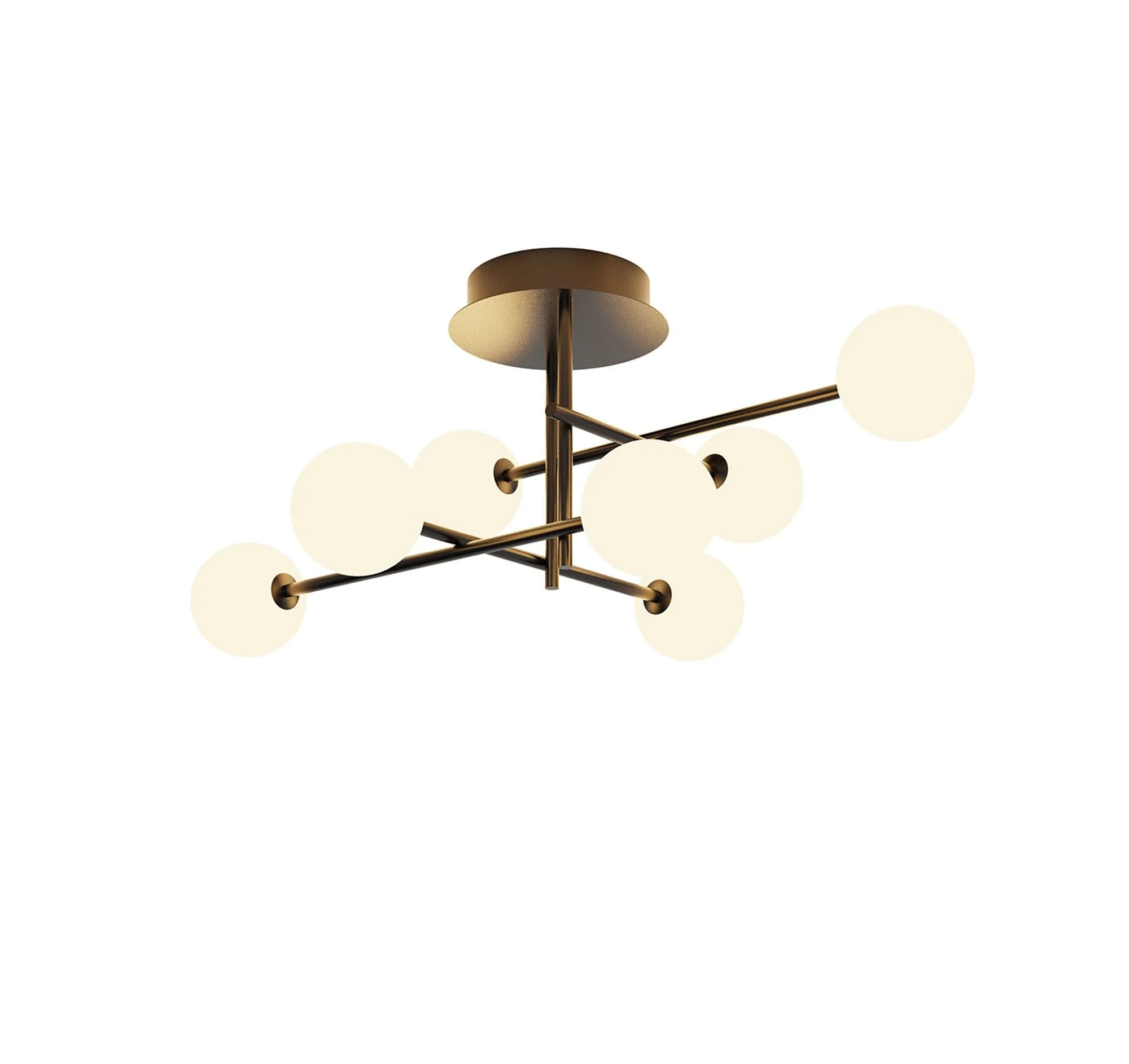 Cellar Semi Flush Ceiling 4/7 Light - 3000K, Black - Image 4