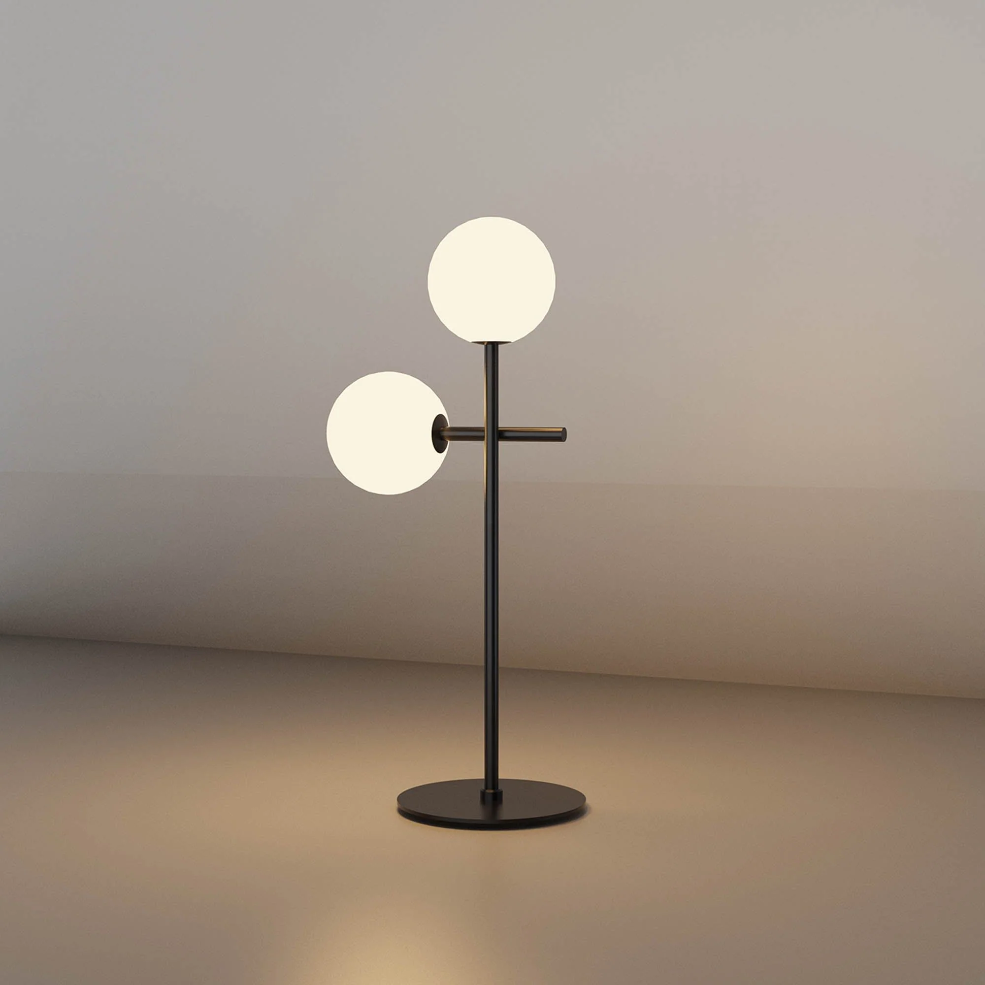 Cellar Table Lamp 1Lt/2 Lt, Replaceable 5W LEDs, 3000K, Black - Image 3
